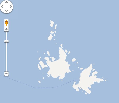 グーグルアースで見た「竹島」の緯度・経度